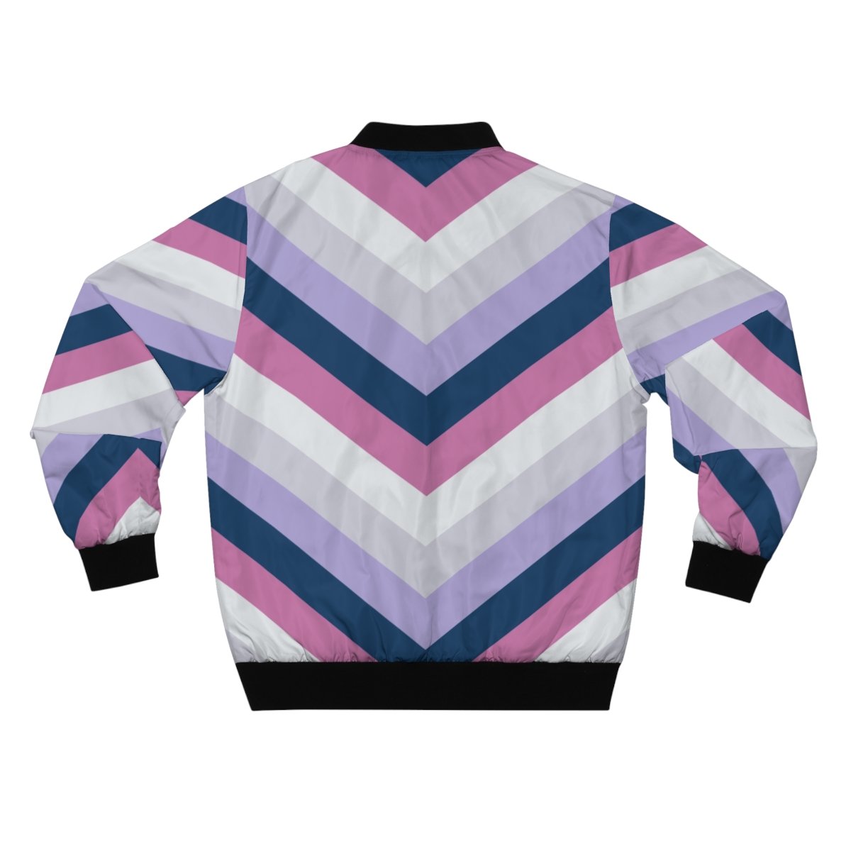 Winter Dusk Chevron Men Bomber Jacket - Image 1