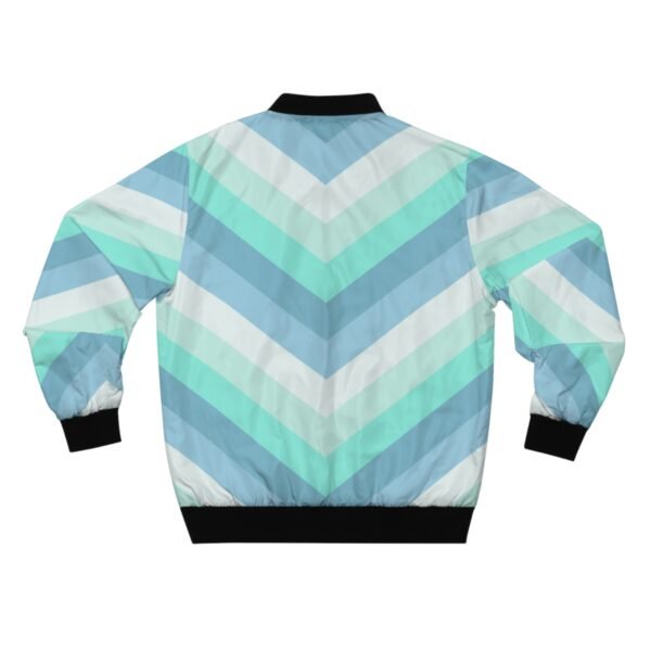 Winter Mint Chevron Men Bomber Jacket