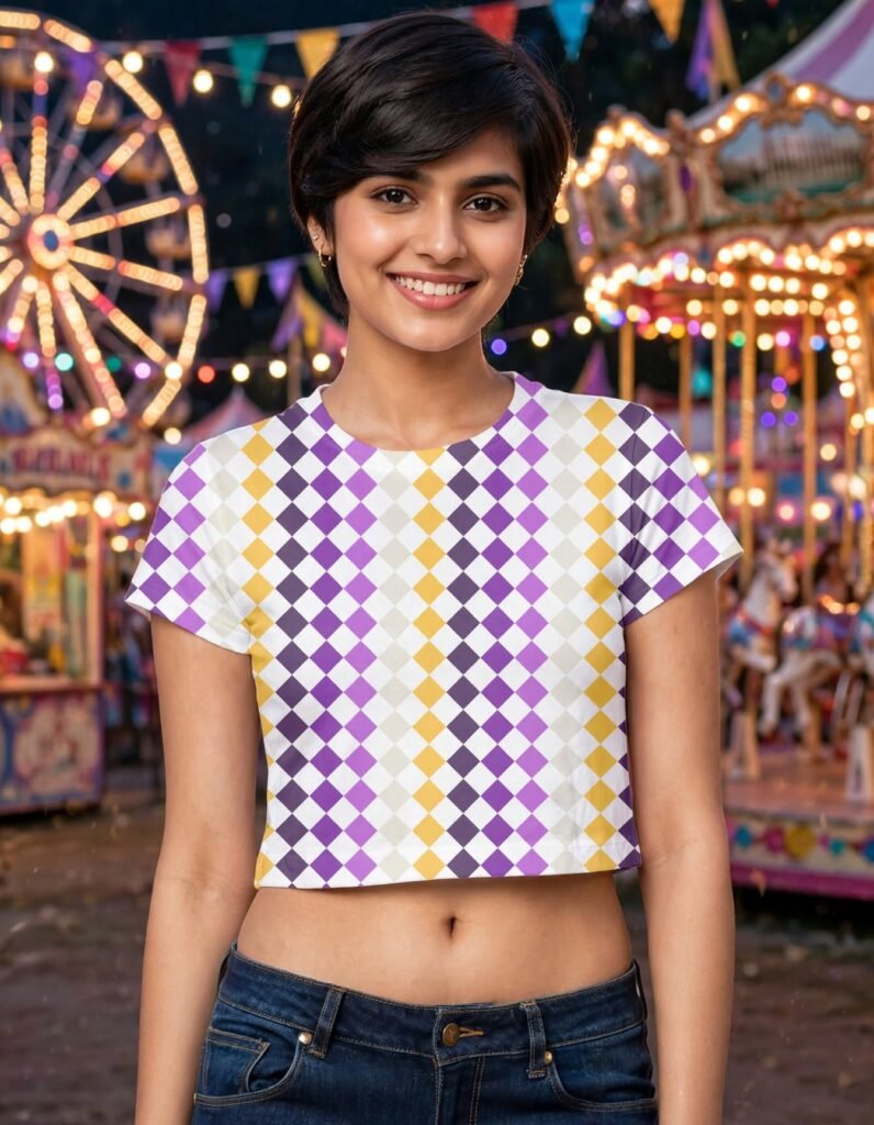 Berry Mimosa PDC Crop Top