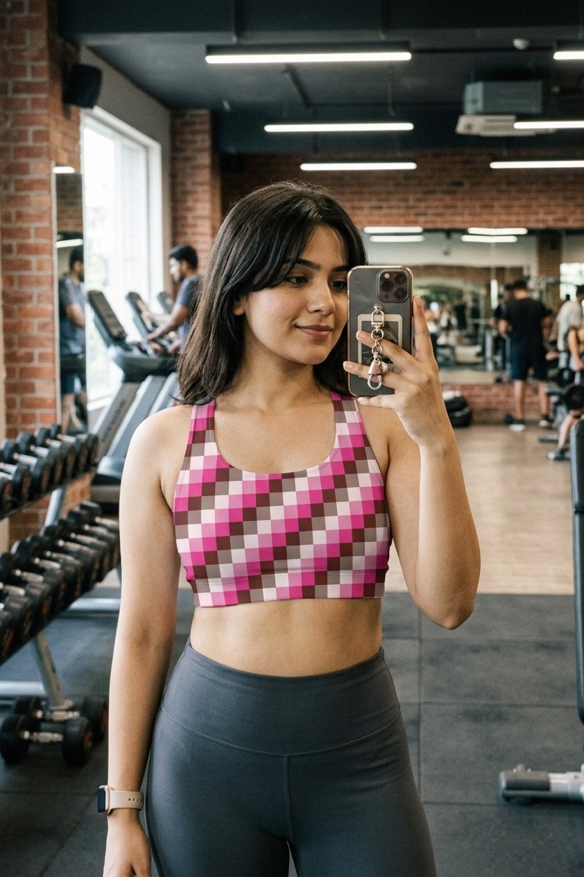 Berry Mocha PS Sports Bra - Image 1