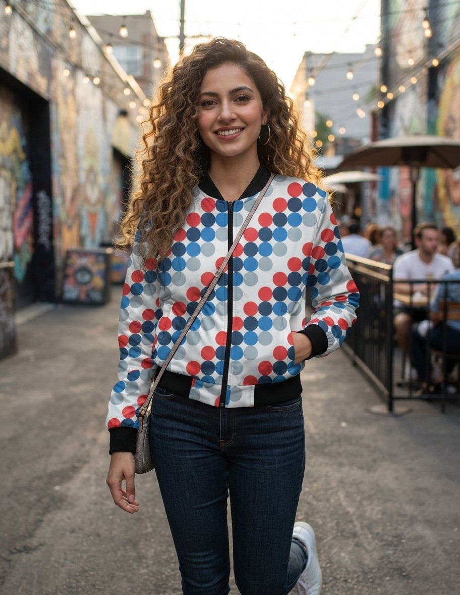 Bold Balance PC Women Bomber Jacket - Image 1