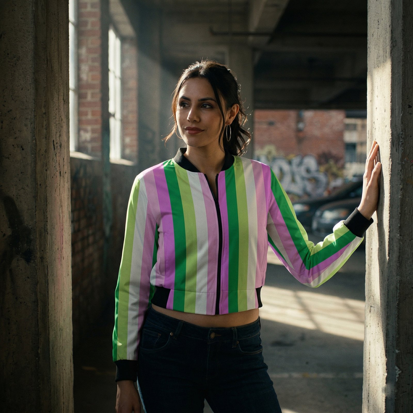 Bubble Pop LGHP Women Bomber Jacket - Image 1
