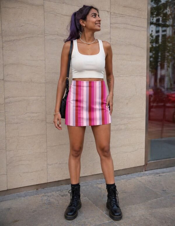 Dusty Petals LGHP Mini Skirt