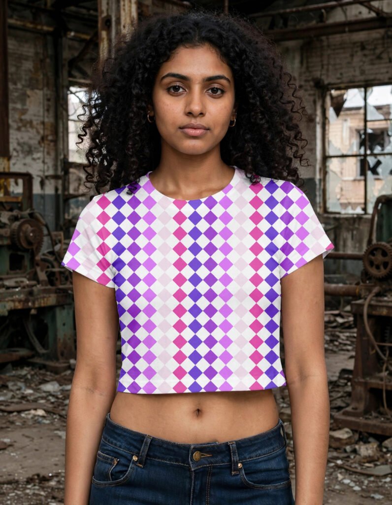 Electric Bold PDC Crop Top