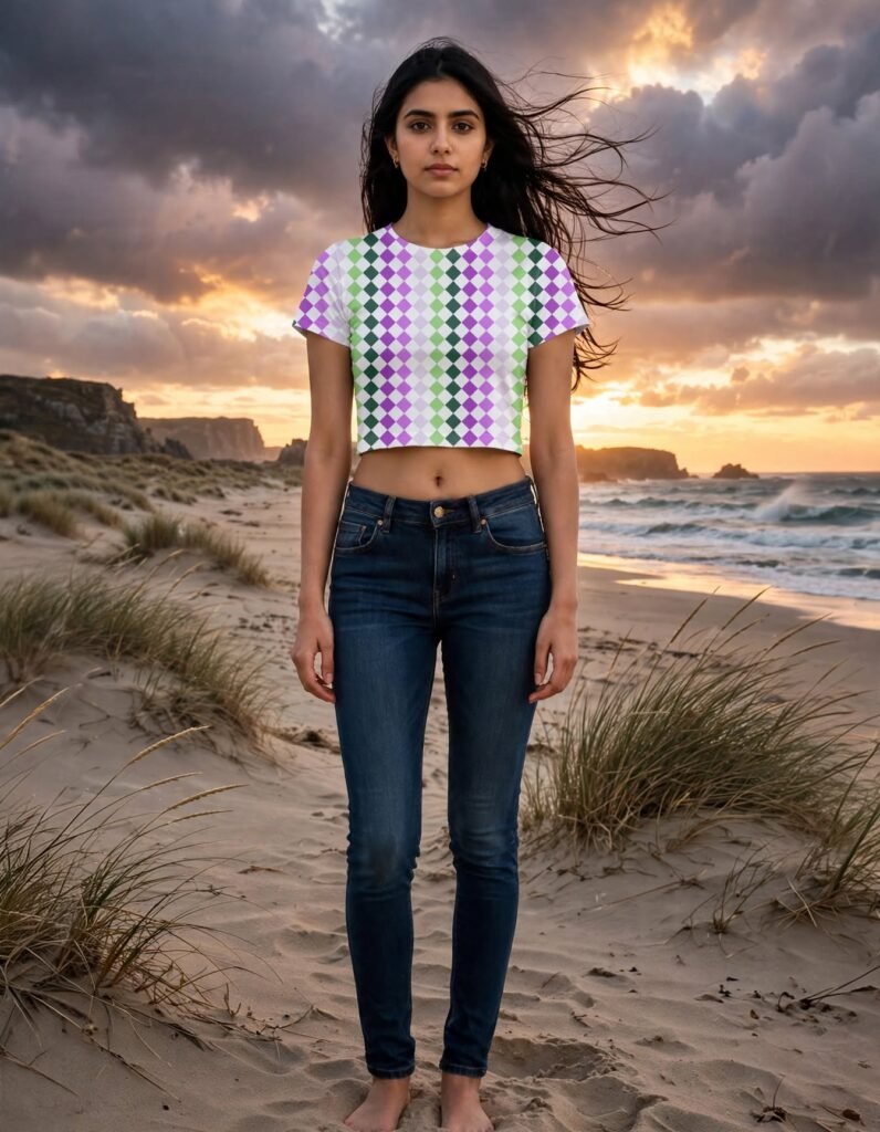 Floral Mojito PDC Crop Top
