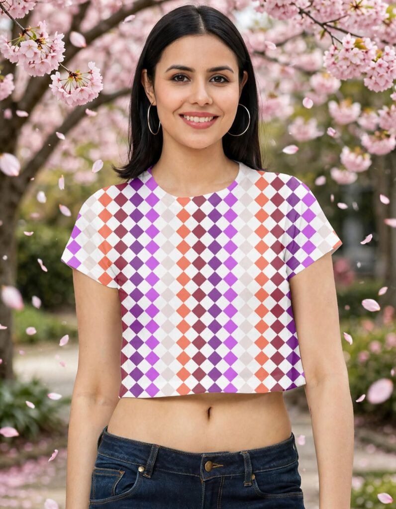 Fuchsia Flame PDC Crop Top