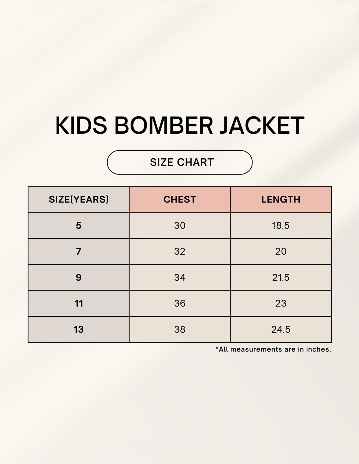 Dusty Clay Chevron Kids Bomber Jacket - Image 4