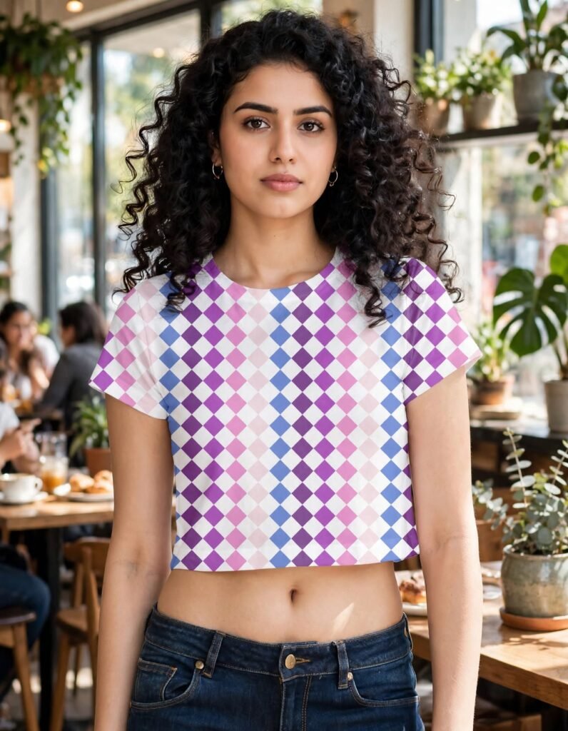 Lilac Whisper PDC Crop Top