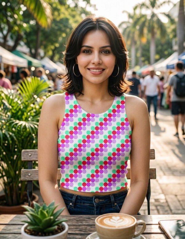 Miami Glow PC Women Crop Tank - Image 1