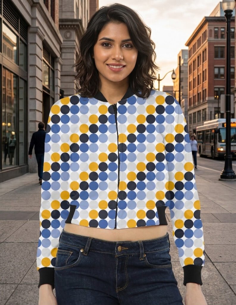 Midnight Signal PC Women Bomber Jacket
