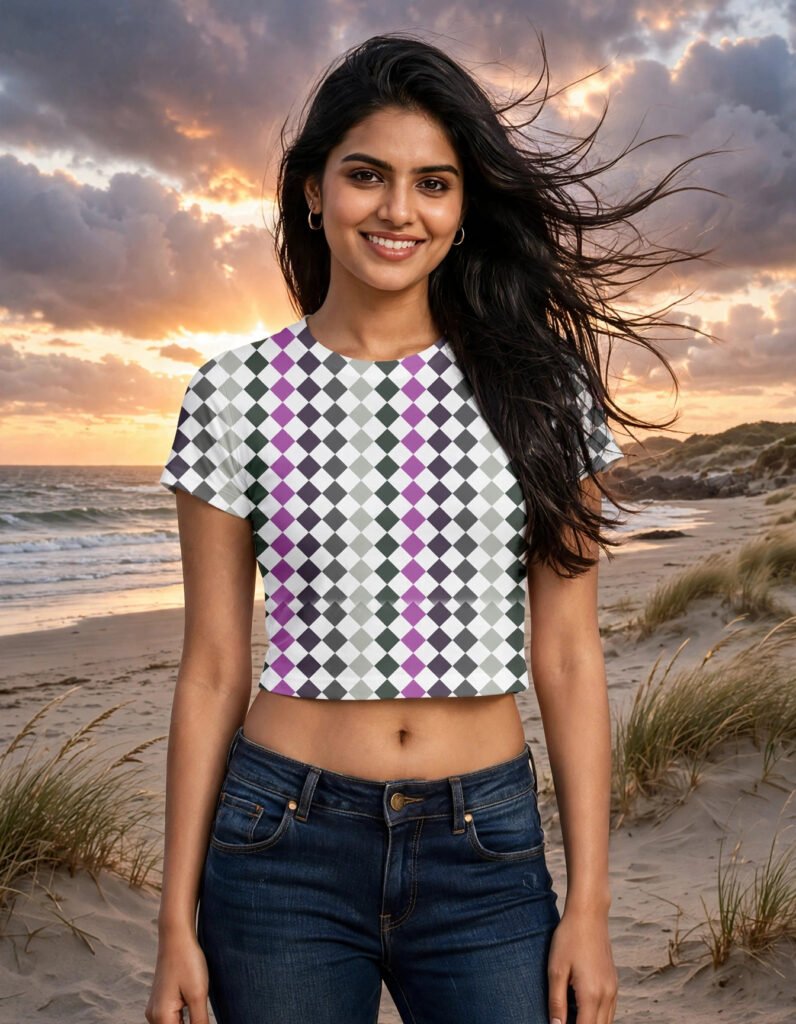 Midnight Botanica PDC Crop Top
