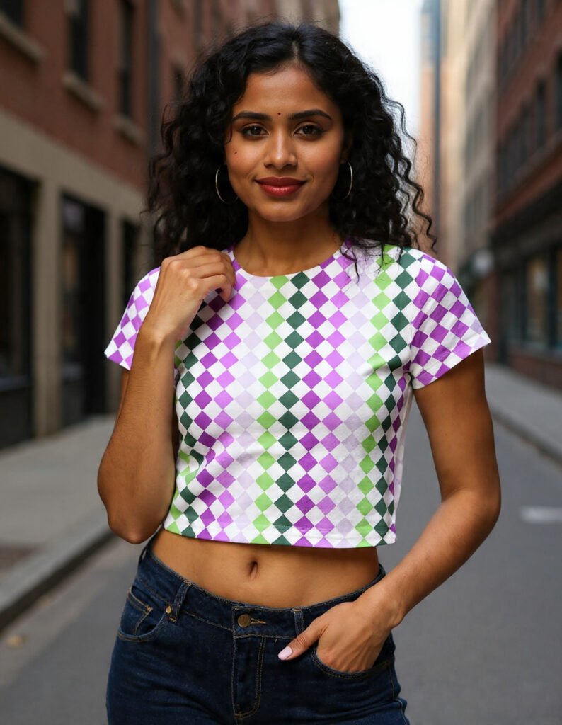 Mint Mirage PDC Crop Top