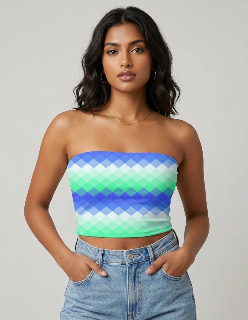 Neon Aqua LGVGT Tube Top