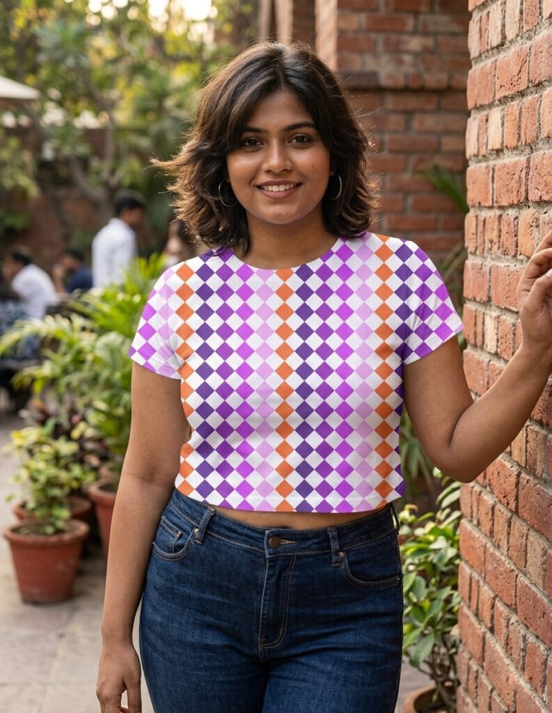 Neon Sunset PDC Crop Top