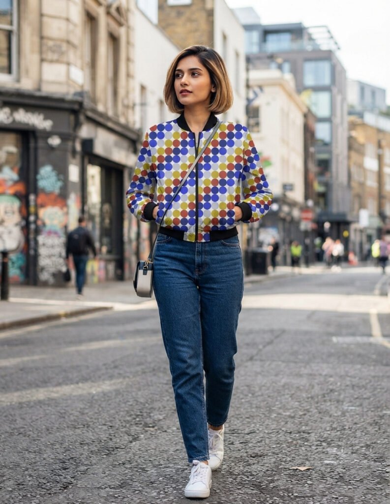 Old Library PC Women Bomber Jacket