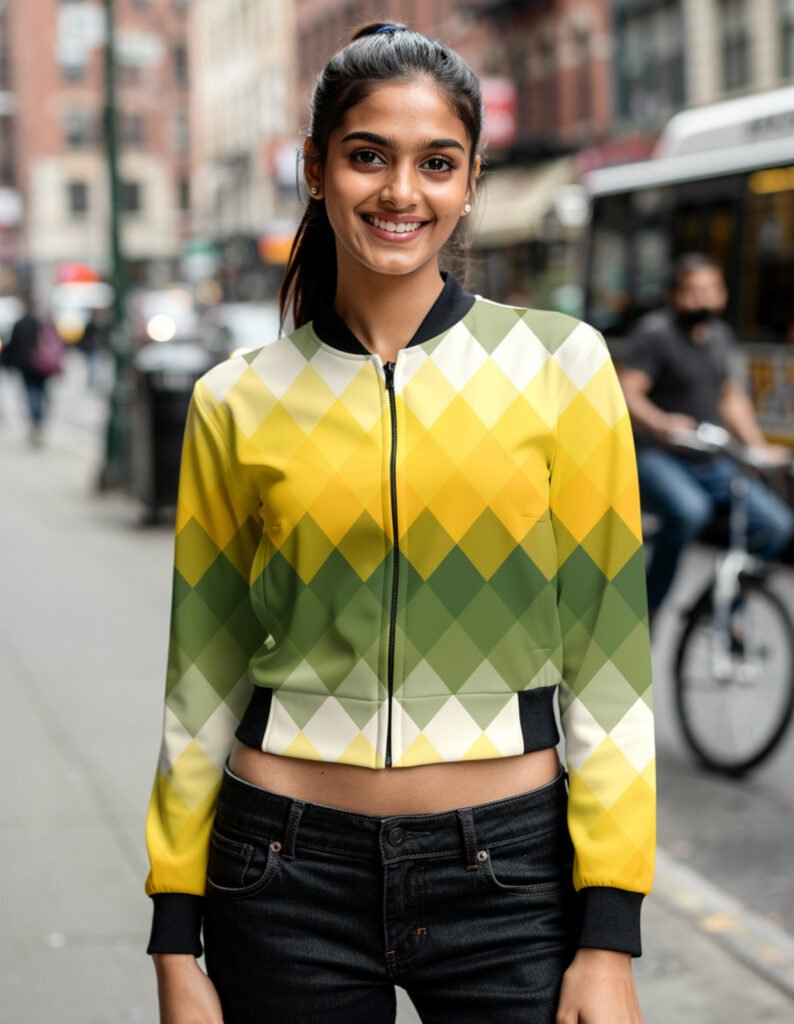 OliveGlow LGVGT Women Bomber Jacket