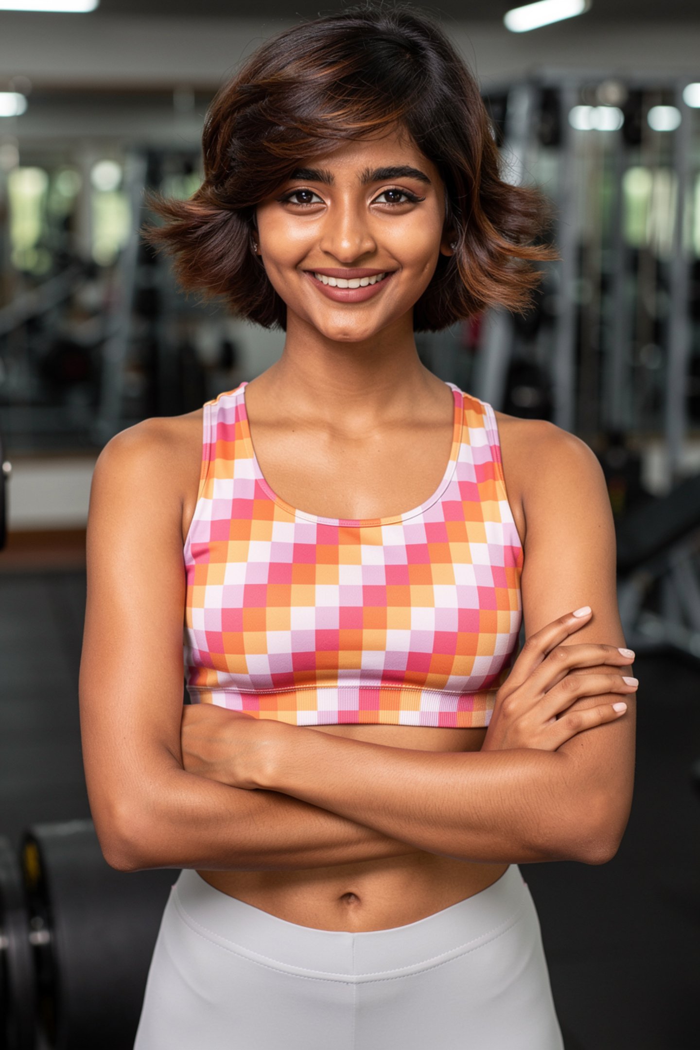 Peachy Sunset PS Sports Bra - Image 1