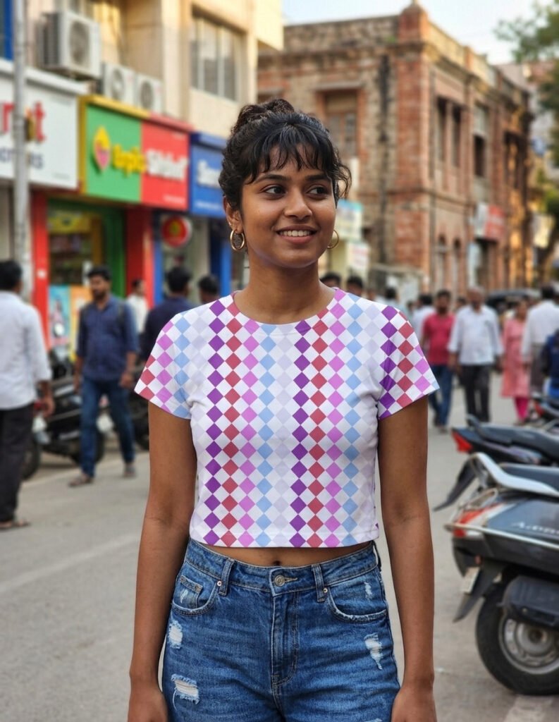 Raspberry Cloud PDC Crop Top