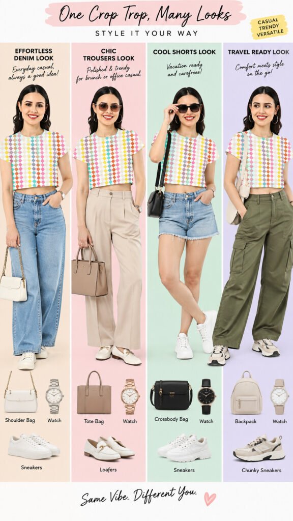 Romantic Dreamy PDC Crop Top