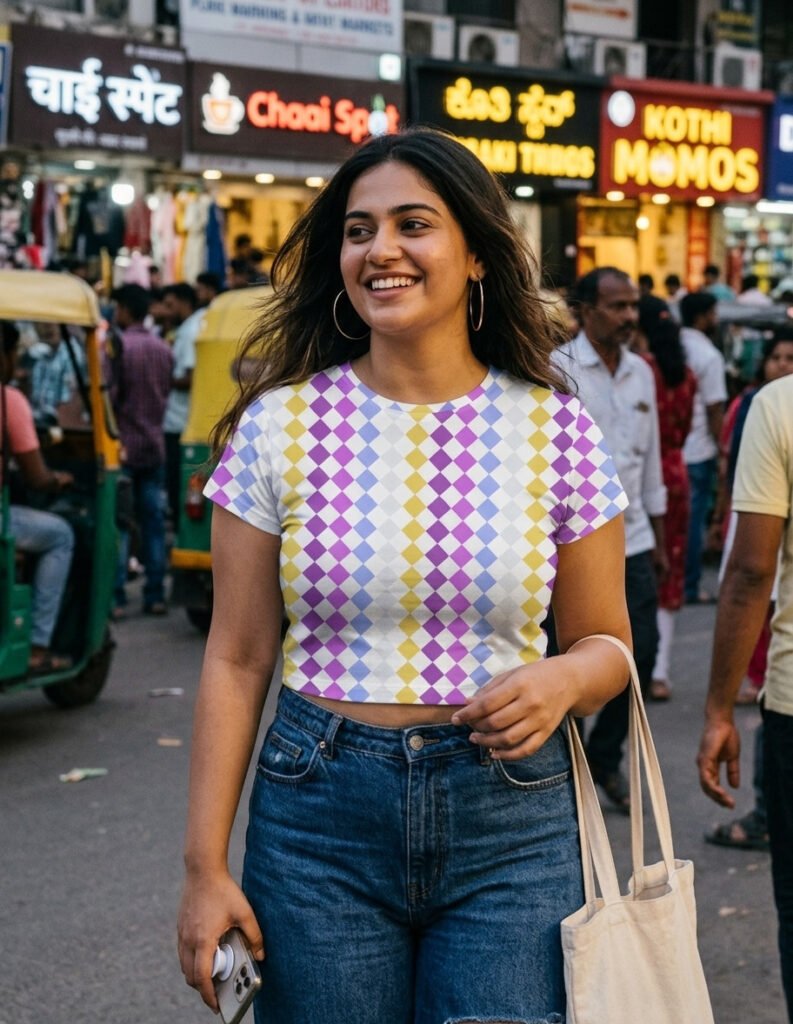 Sunrise Candy PDC Crop Top
