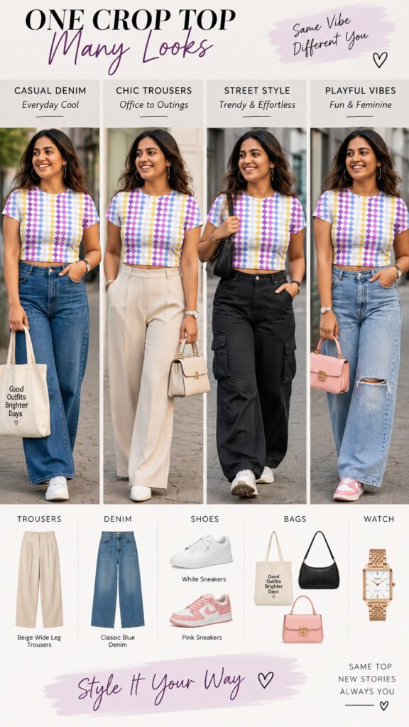 Sunrise Candy PDC Crop Top