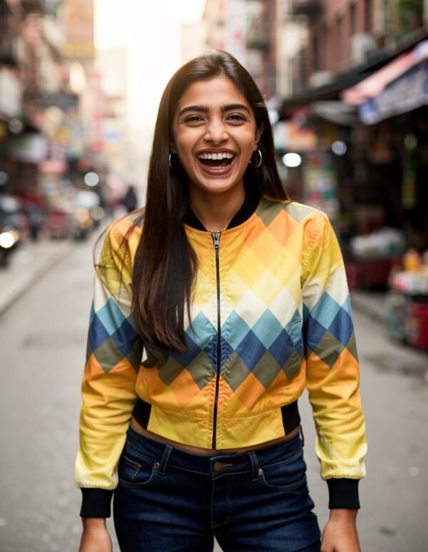 SunsetFlame LGVGT Women Bomber Jacket