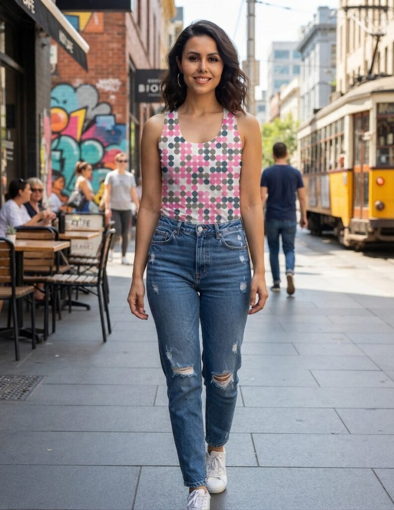 Vintage Rose PC Women Tank Top