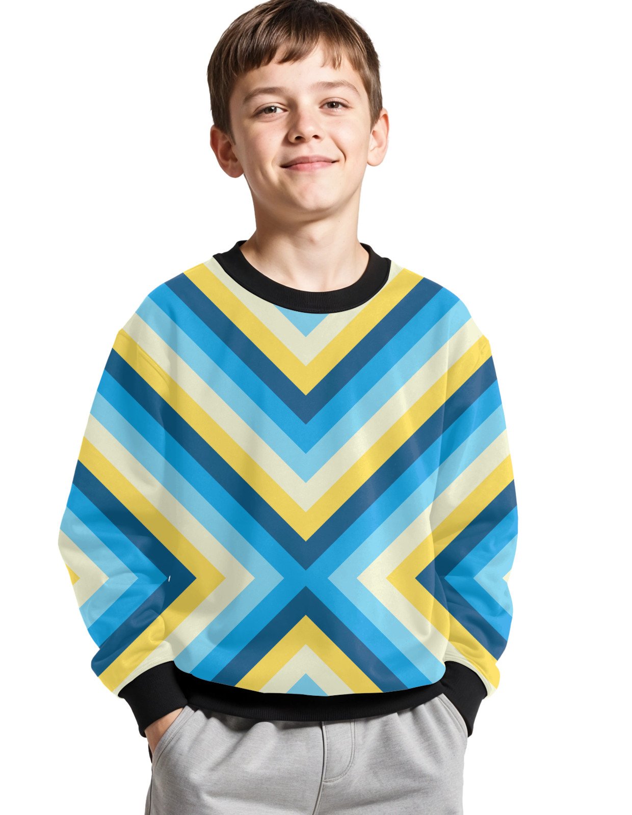 Daisy Splash BigX Kids Sweat Shirt - Image 1