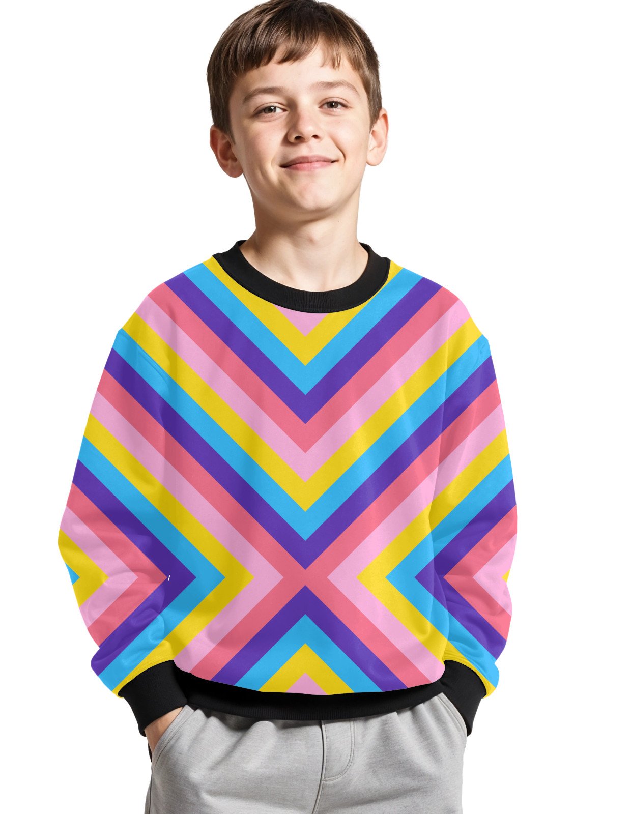 Pop Fiesta BigX Kids Sweat Shirt - Image 1