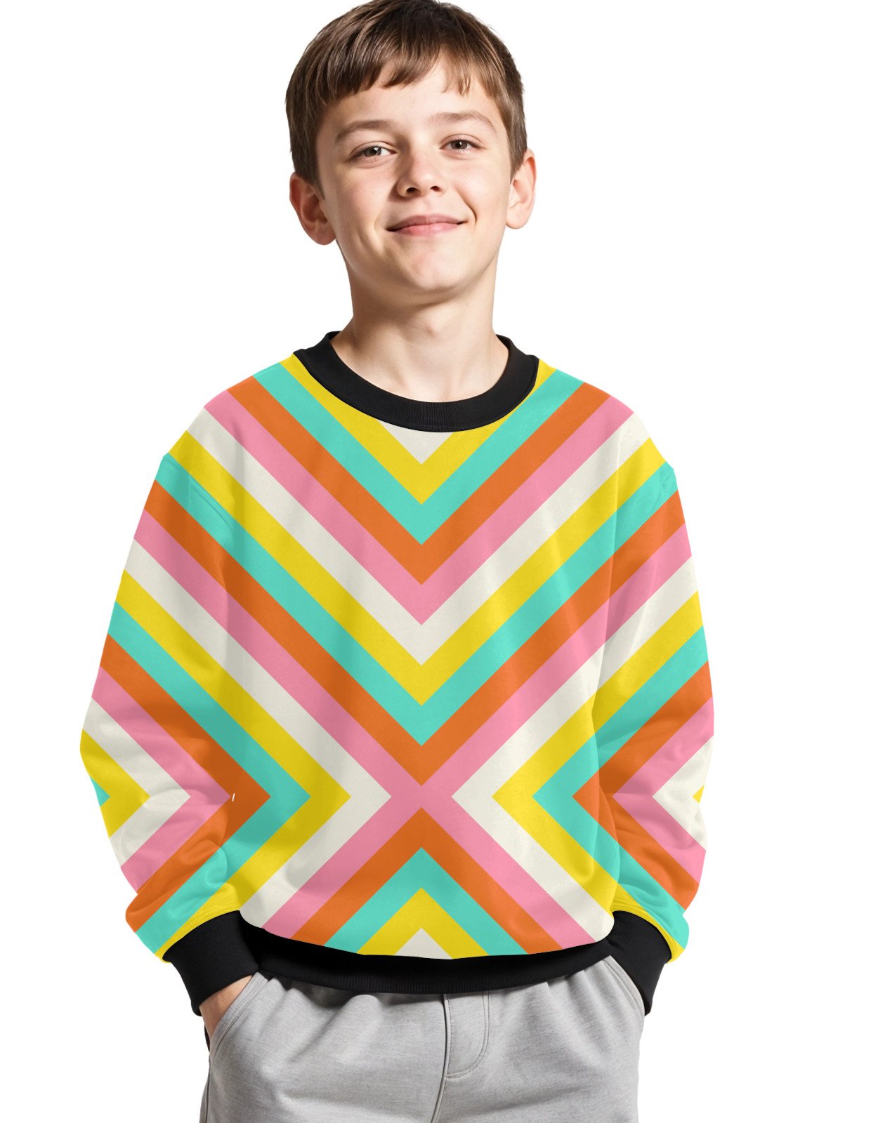 Vacation Vibes BigX Kids Sweat Shirt - Image 1