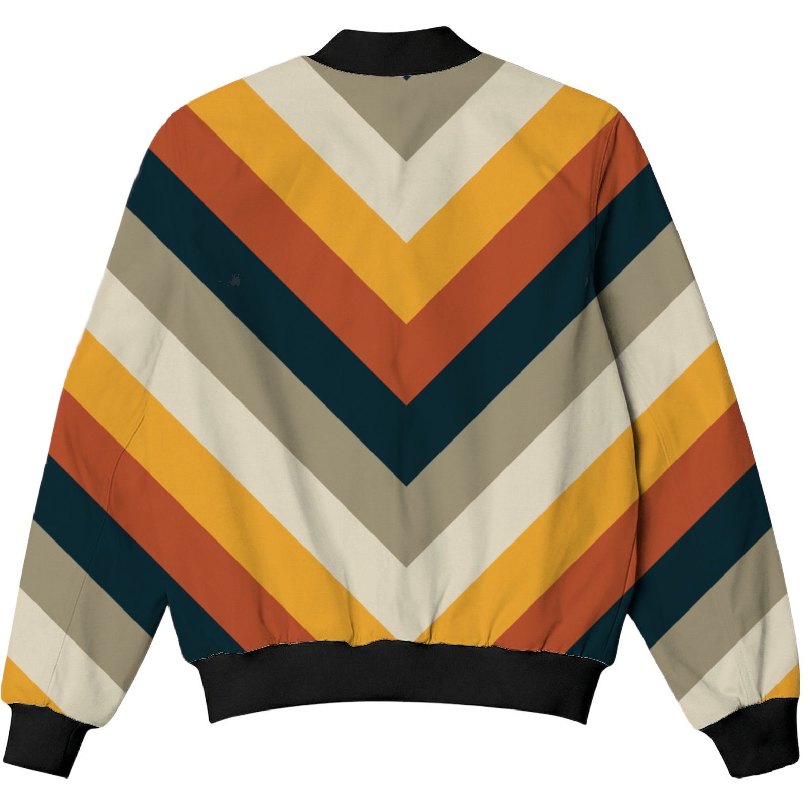 Autumn Veil Chevron Kids Bomber Jacket - Image 2