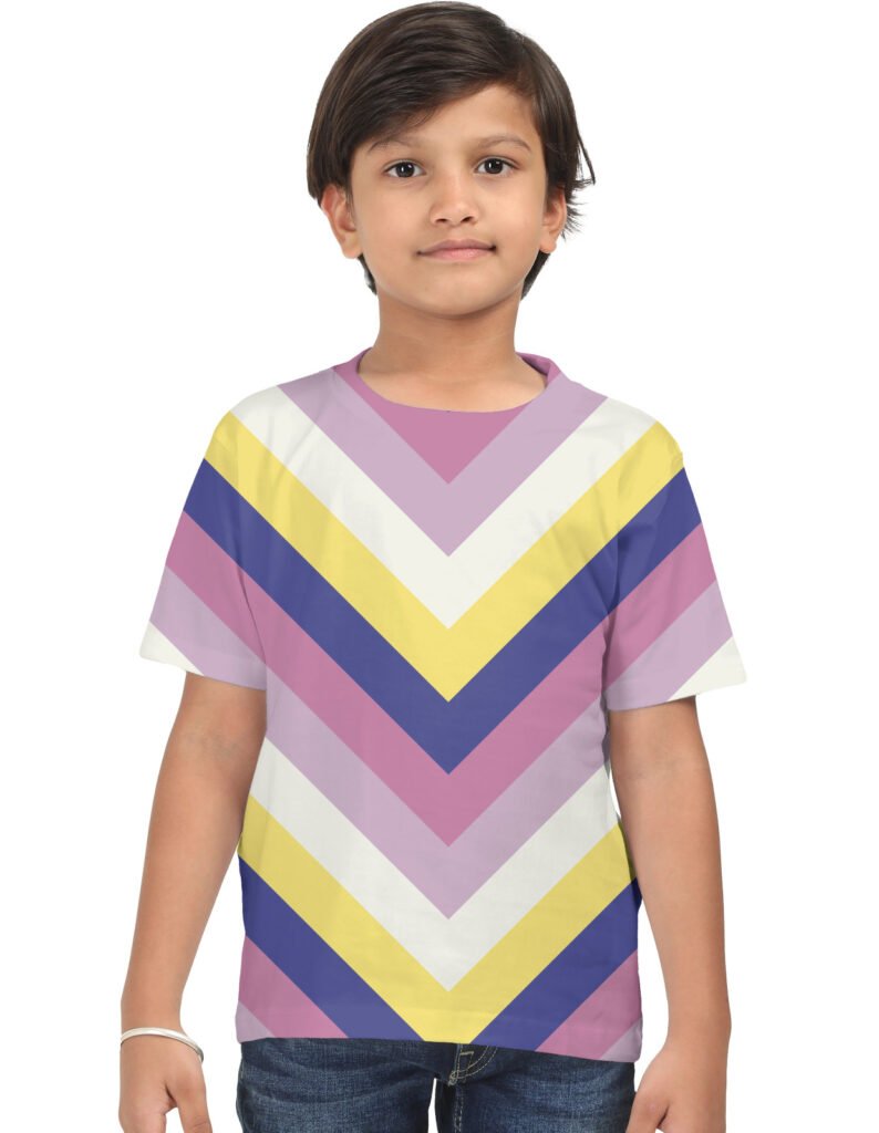 Berry Breeze Chevron Kids T-Shirt