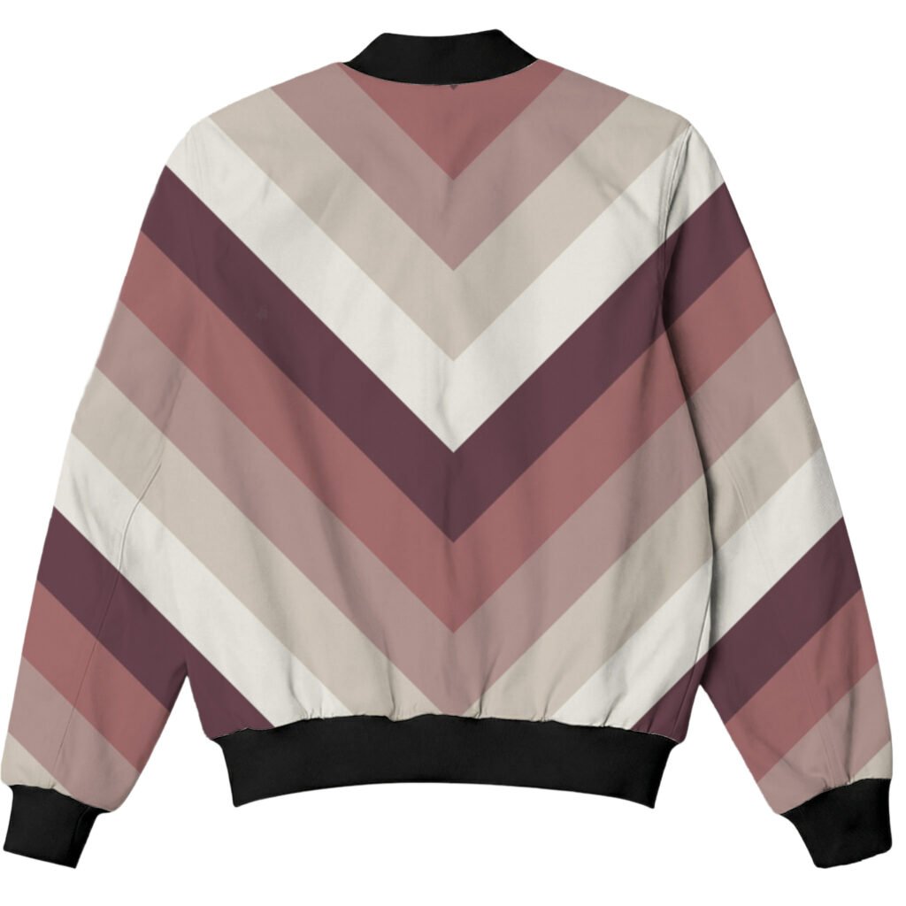 Blush Memory Chevron Kids Bomber Jacket
