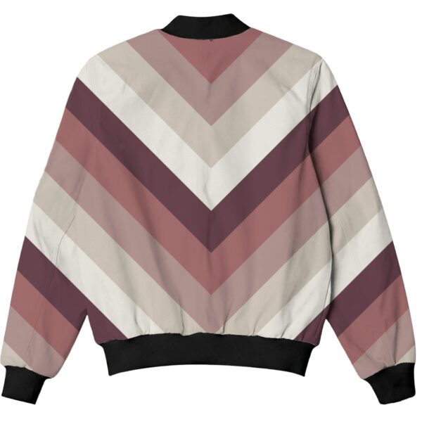 Blush Memory Chevron Kids Bomber Jacket - Image 2
