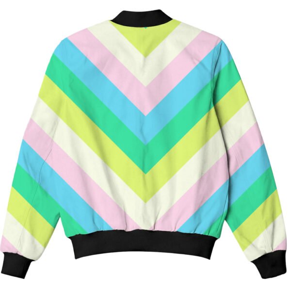 Bubble Beach Chevron Kids Bomber Jacket - Image 2