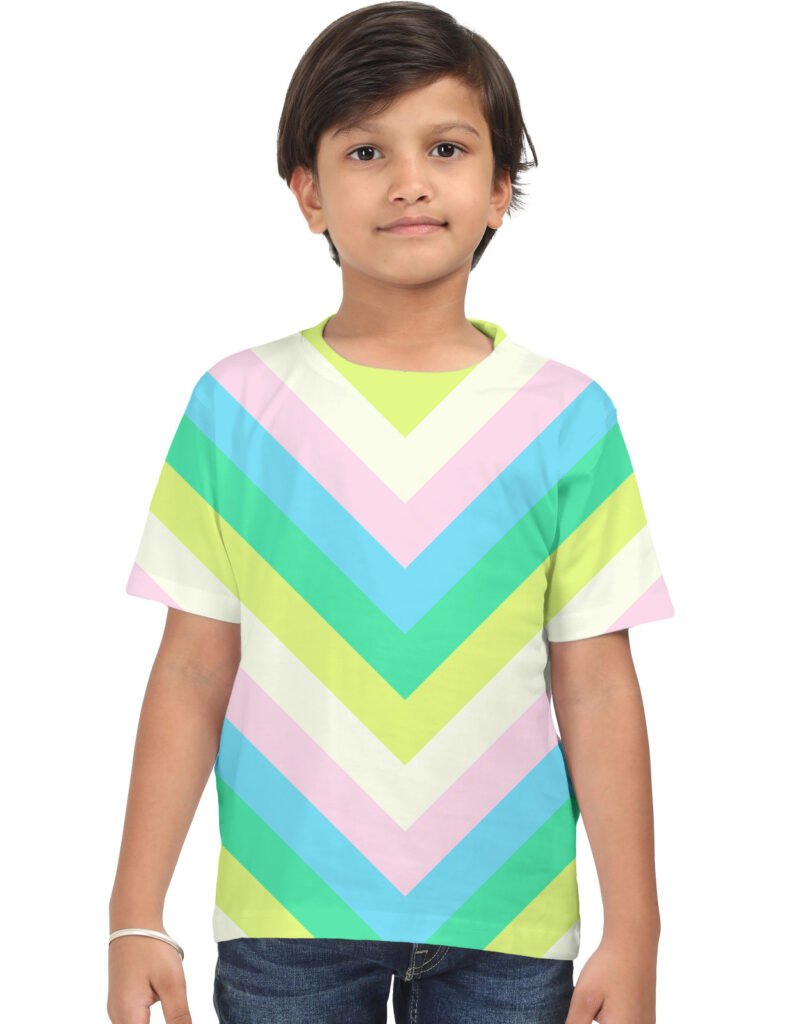 Bubble Beach Chevron Kids T-Shirt