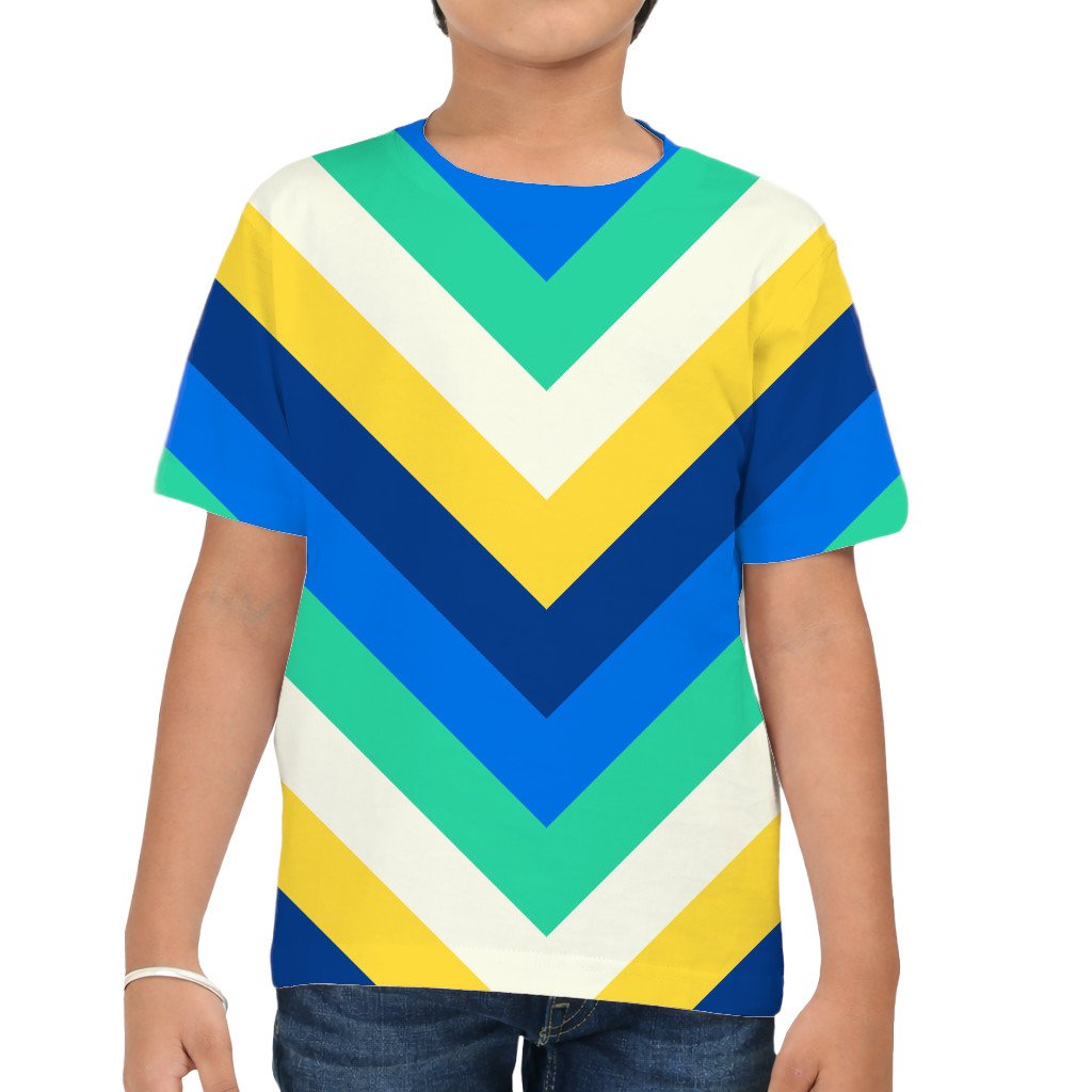Cabana Breeze Chevron Kids T-Shirt - Image 3