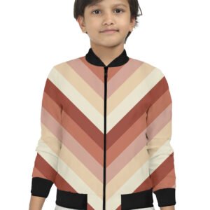 Clay Ember Chevron Kids Bomber Jacket