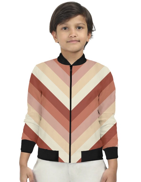 Clay Ember Chevron Kids Bomber Jacket