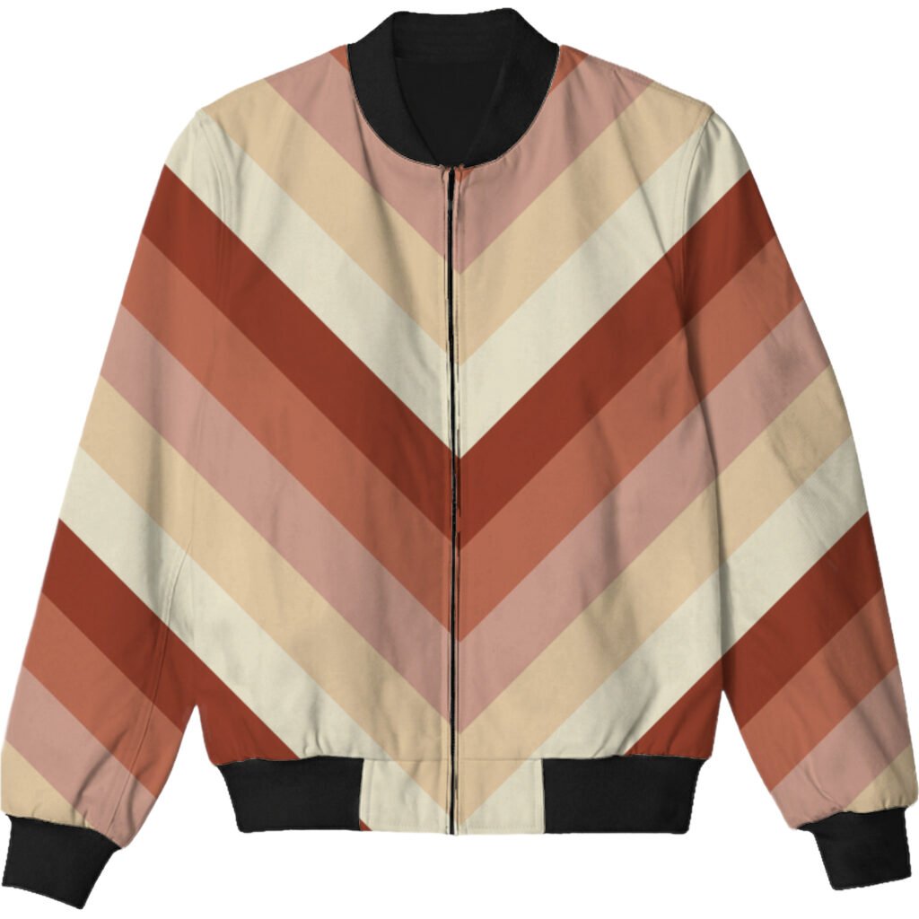 Clay Ember Chevron Kids Bomber Jacket