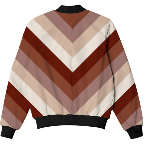 Cocoa Hearth Chevron Kids Bomber Jacket - Image 2