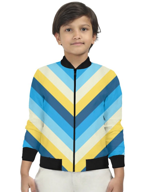 Daisy Splash Chevron Kids Bomber Jacket