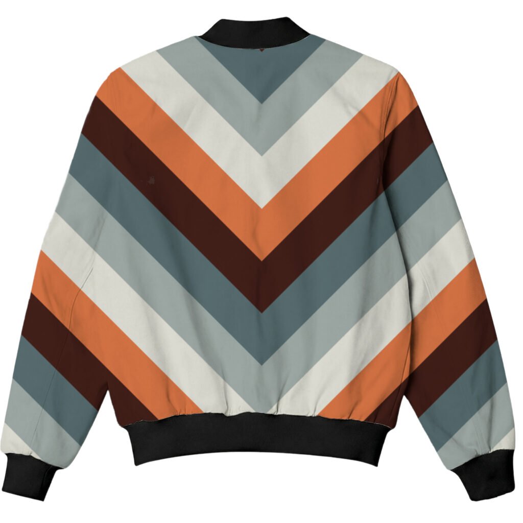 Dark Ember Chevron Kids Bomber Jacket