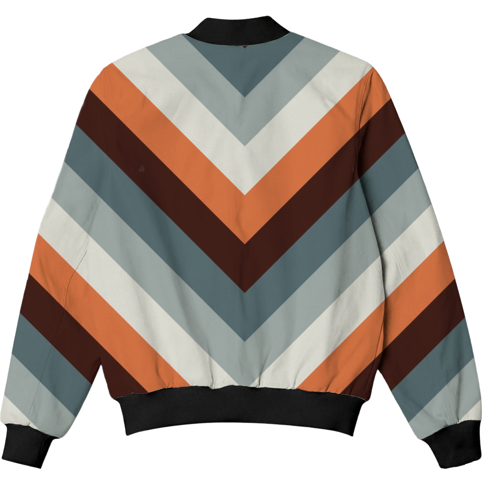 Dark Ember Chevron Kids Bomber Jacket - Image 2