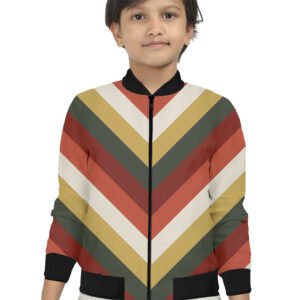 Evergreen Shadow Chevron Kids Bomber Jacket