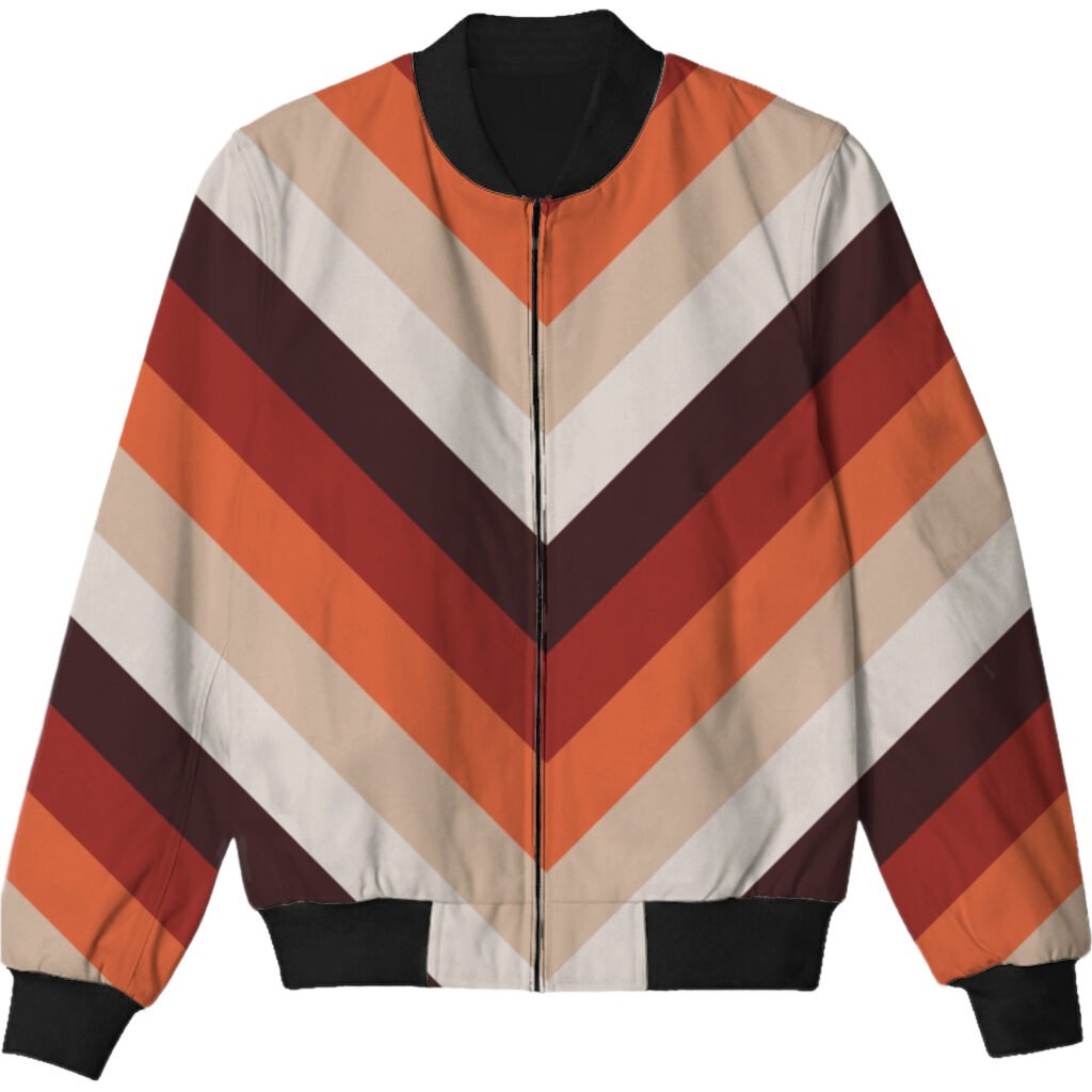 Flame Dance Chevron Kids Bomber Jacket