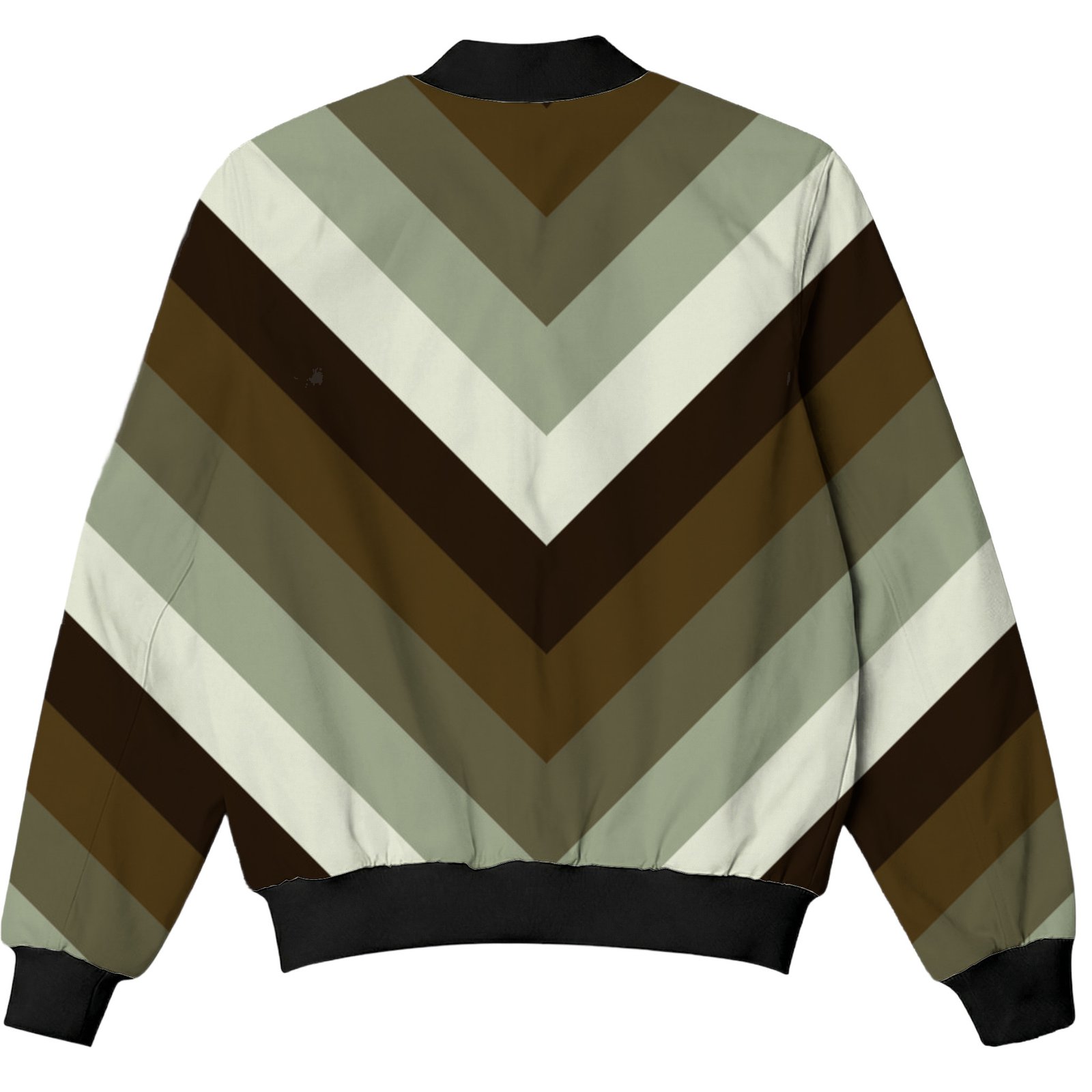 Forest Moss Chevron Kids Bomber Jacket - Image 2