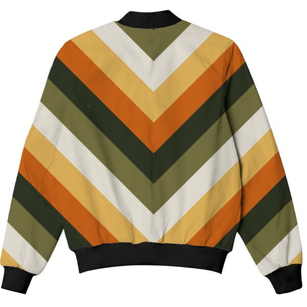 Forest Shadow Chevron Kids Bomber Jacket - Image 2