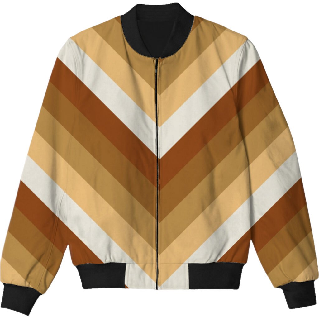 Golden Field Chevron Kids Bomber Jacket