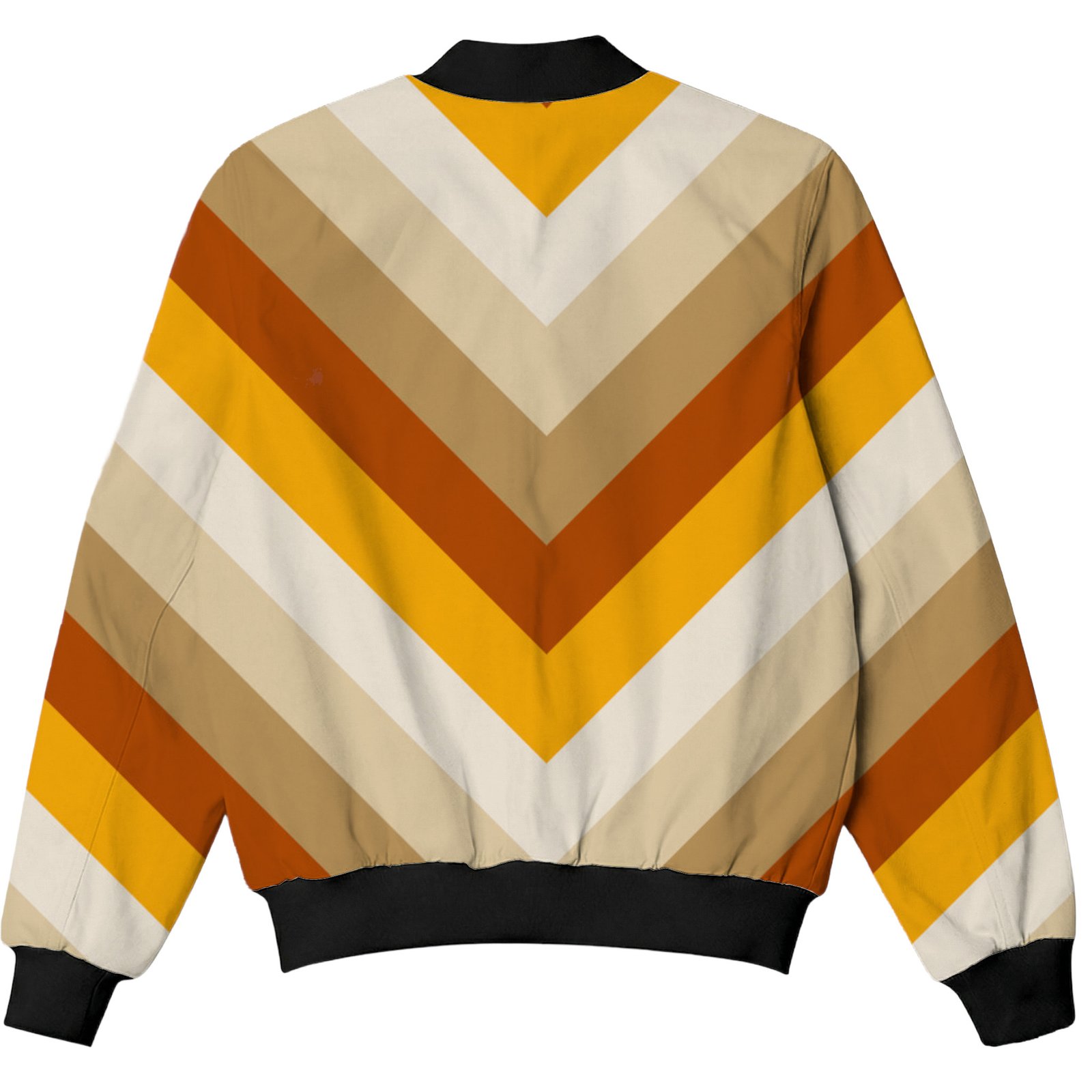Honey Oak Chevron Kids Bomber Jacket - Image 2